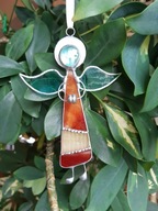 „Aniołek przywieszka ” A) witraż Tiffany, IDEALNY PREZENT .