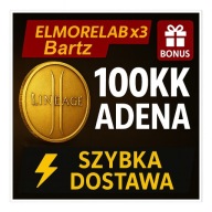 Lineage 2 L2 Elmorelab Bartz x3 | 100KK Adena 100 milionów | Szybko + Bonus