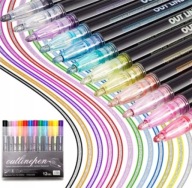 Promarker wielokolorowy metaliczny z podwójną linią konturową 12 szt.