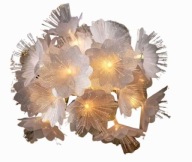 ŁAŃCUCH ŚWIETLNY GIRLANDA BŁAŁE KWIATY 20 LED