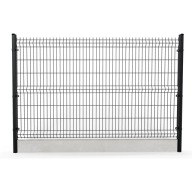 Ogrodzenia panelowe Panel 3D H 1,53m fi4mm czarny Ogrodzenie płot siatka