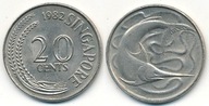 Singapur 20 Cents - 1982r ... Monety