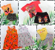 Paka ubrań modna zestaw dla dziewczynki 134/ 140 LATO