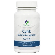 MedFuture Cynk Glukonian Cynku 500mg, 60 kapsułek