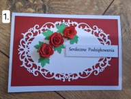 Kartki ręcznie wykonane na podziękowania