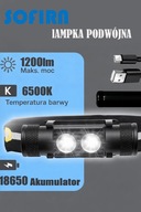 Sofirn H25S latarka LED czołowa USB-C 2xSST40 1200 lm + aku 18650