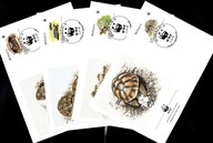 Monako / 4 Koperty FDC / 2054-2057 ( WWF - Fauna - żółw Hermanna ) 1991 r.