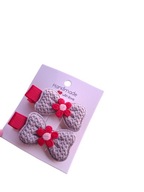 Spinki spineczki do włosów kokardki handmade 2 szt.