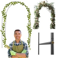 PERGOLA ŁUK OGRODOWA TARASOWA NA BALKON METALOWA ŁUKOWA DO RÓŻ KWIATÓW 2,4M