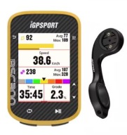 Licznik rowerowy GPS nawigacja iGPSport BSC300 -żółty + uchwyt IGPsport M80