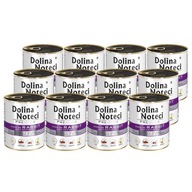 ZESTAW Dolina Noteci PUSZKI karma MOKRA dla psów KRÓLIK z żurawiną 12x 800g