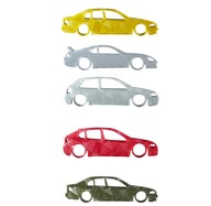 Zestaw 3sztuk Brelok Wizerunek Auta Zarys Kształt do Kluczy HIT TIKTOK