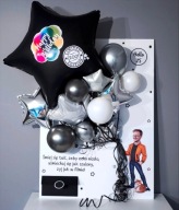 Kartka 3D z balonami. XXL. Personalizowana.