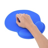 PODKŁADKA POD MYSZ NADGARSTEK ERGONOMICZNA ŻELOWA NIEBIESKI