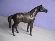 Stary skórzany koń figurka