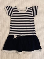 Sukienka marynarska paski 98 2-3l lato modna