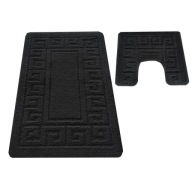 Komplet Łazienkowy - Gruby Miękki -MONTANA- ETHNIC-Czarny