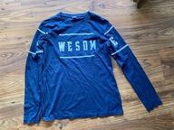 Granatowa bluzka na długi rękaw poooplano 164cm