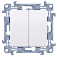 SIMON 10 ŁĄCZNIK PODWÓJNY ŚWIECZNIKOWY CW5C.01/11 BIAŁY