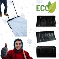 PROFESJONALNY ZGARNIACZ DO ŚNIEGU ECO 82CM NA KÓŁKACH DUŻA SZUFLA