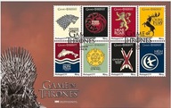 Portugalia 2021 FDC Znaczki Gra o Tron GoT serial