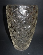 Hortensja, wazon szklany Karo, szkło PRL, kat. H23-199, vintage