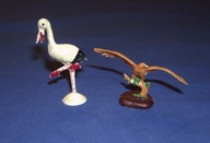 Figurka Zwierzęta PRL Bocian i Orzeł