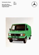 PROSPEKT MERCEDES-BENZ TRANSPORTER KASTENWAGEN/KOMBI 210/207 D/209 D