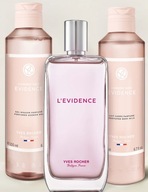 1 x L'Evidence 100ml woda + Żel pod prysznic + Mleczko do ciała Yves Rocher