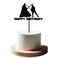 Ozdoba Topper na Tort Happy Birthday z motywem Star Wars Dekoracja Vader