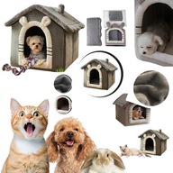 DOMEK DLA KOTA PSA BUDA NA ZIME KOJEC CIEPLY MIEKKI LEGOWISKO PODUSZKA DUZY