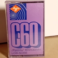 Kaseta magnetofonowa AGFA C60 - 1972-74 - FIOLET