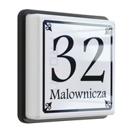 LED PODŚWIETLANY numer na dom tabliczka adresowa H