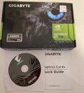 puste pudełko po GIGABYTE GT710 GEFORCE + PŁYTA CD SEROWNIKI GV-N710D3-2GL