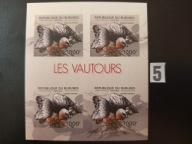 Ptaki , Burundi MNH cięty