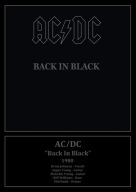 Plakat A3 - AC/DC Back In Black 1980 Wallpaper