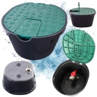 SKRZYNKA STUDZIENKA REWIZYJNA ZAWOROWA DO POBORU WODY Z ZAWOREM 3/4" OWALNA