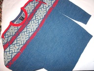 VIKAFJELL 152 CM SWETER CIEPŁY 50%WOOL SUPER NOWY!