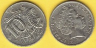 Australia 10 Cents 2005 r.