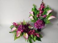 Komplet Cmentarz Hortensja Kalie Róże Malina Płożący