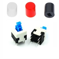 Włącznik przełącznik 8x8mm +NASADKA ROBOT OTTO DIY