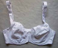 BIUSTONOSZ DAMSKI BIAŁY MIĘKKI Z KORONKĄ 75D ESMARA