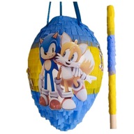 Piniata Urodzinowa XL - Sonic Sonik + kij