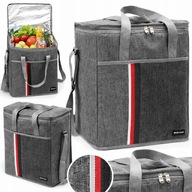 TORBA TERMICZNA PLAŻOWA TURYSTYCZNA NA PIKNIK LODÓWKA DUŻA IZOLACYJNA 30L