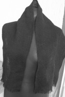 czarny szalik/szal z mohairu