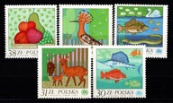 Polska / 2852-2856 ( Flora / fauna - ptaki / ryby ) 1983 r. / czyste