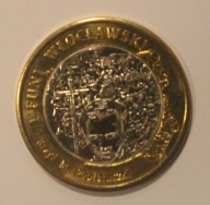 WŁOCŁAWEK - 1 FUNT WŁOCŁAWSKI 2009 - POPIEŁUSZKO - Krzyż ks. Popiełuszki