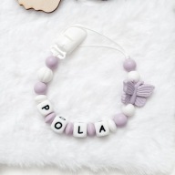 Personalizowana zawieszka do smoczka z imieniem silikonowa