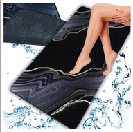 MATA ŁAZIENKOWA ANTYPOŚLIZGOWA SZYBKOSCHNĄCA MARMURKOWA ZŁOTA 50X80 CM