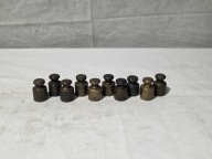 Odważniki mosiężne handlowe - zestaw 10 x 5dkg